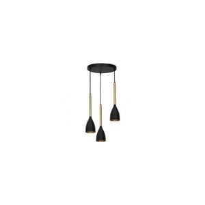Csillár zsinóron ISTAPPAR 3xE27/60W/230V fekete/arany kép