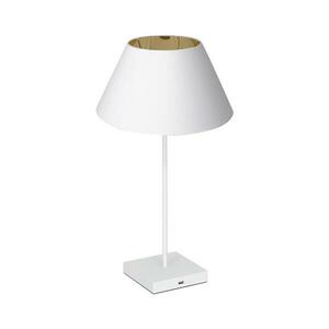 Asztali lámpa USB konnektorral 1xE27/60W/230V fehér kép