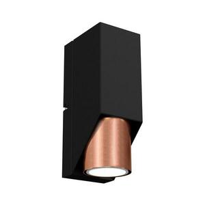 Fali lámpa WALL 1xGU10/8W/230V fekete/réz kép