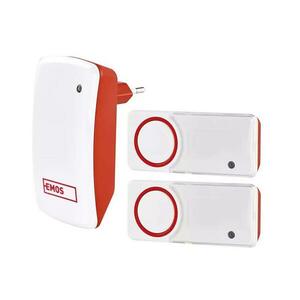 KÉSZLET Vezeték nélküli ajtócsengő + 2x gomb 230V IP44 kép