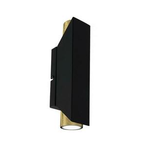 Fali lámpa WALL 2xGU10/8W/230V fekete/sárgaréz kép
