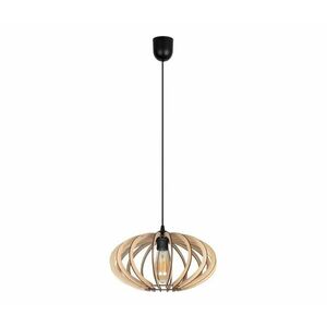 Csillár zsinóron EARTH 1xE27/60W/230V fekete/bézs kép