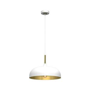 Csillár zsinóron LINCOLN 1xE27/60W/230V á. 35 cm fehér kép