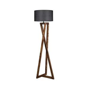 Állólámpa MACKA 1xE27/60W/230V fekete/barna kép