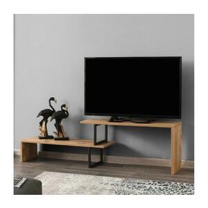 TV asztal OVIT 44x153 cm barna/fekete kép