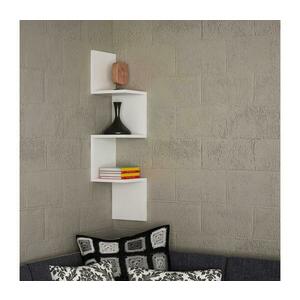 Sarki fali polc CORNER 105, 4x25 cm fehér kép