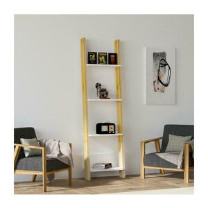 Könyvespolc FAYKO 170x49 cm bézs/fehér kép