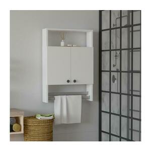 Fali szekrény BANYO 87x60 cm fehér kép