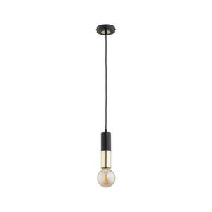 Csillár zsinóron BOLID 1xE27/60W/230V fekete/arany kép