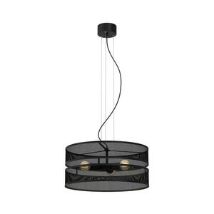 Csillár zsinóron LUM 3xE27/60W/230V fekete kép