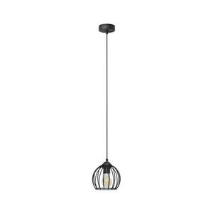 Csillár zsinóron MERCURE 1xE27/15W/230V átmérő 16 cm fekete kép