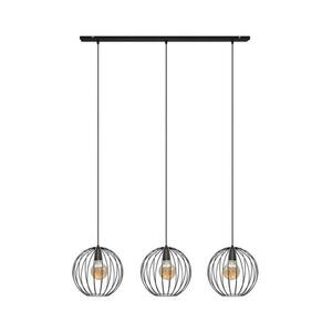 Csillár zsinóron MERCURE 3xE27/15W/230V fekete kép
