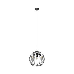 Csillár zsinóron MERCURE 3xE27/15W/230V átmérő 40 cm fekete kép