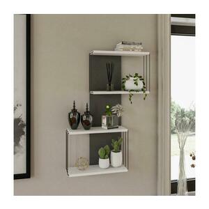 Fali polc DESTAN 96x65 cm fehér/antracit kép