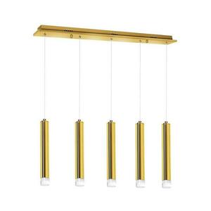 LED Csillár zsinóron GOLDIE 5xLED/15W/230V arany kép