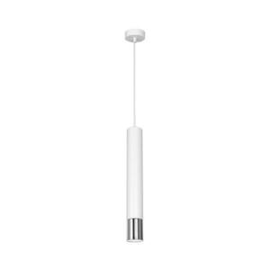 Csillár zsinóron NEST 1xGU10/8W/230V fehér/fényes króm kép