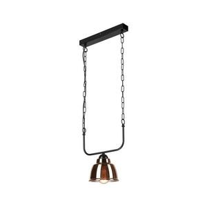 Csillár láncon MARIO 1xE27/60W/230V sárgaréz kép