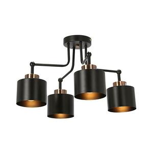 Csillár OLENA 4xE27/60W/230V fekete kép