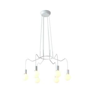 Csillár zsinóron BASSO 6xE27/40W/230V fehér kép