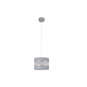 Csillár zsinóron HELEN 1xE27/15W/230V á. 20 cm szürke/ezüst kép