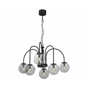 Csillár láncon CAMBRIDGE 6xE14/60W/230V fekete kép