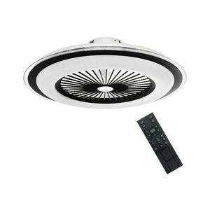 LED Dimmelhető mennyezeti lámpa látorral ZONDA LED/48W/230V fekete + távirányító kép