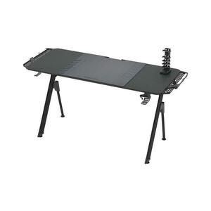 Gaming asztal FALCON LED RGB háttérvilágítással 156x60 cm fekete kép