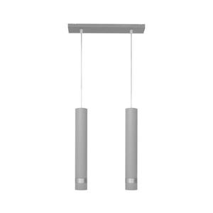 LED Csillár zsinóron TUBA 2xGU10/4, 8W/230V szürke/matt króm kép