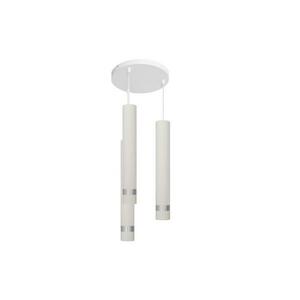 LED Csillár zsinóron TUBA 3xGU10/4, 8W/230V fehér/matt króm kép