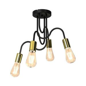 Felületre szerelhető csillár DOW 5xE14/60W/230V fekete/arany kép