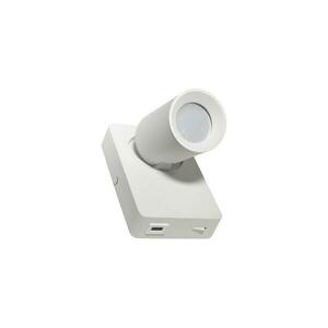 Fali spotlámpa TAFT 1xGU10/30W/230V USB fehér kép
