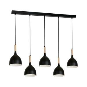Csillár zsinóron NOAK WOOD 5xE27/60W/230V kép