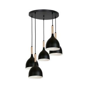 Csillár zsinóron NOAK WOOD 5xE27/60W/230V kép