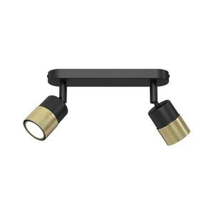 Spotlámpa MIZU 2xGU10/8W/230V fekete/sárgaréz kép