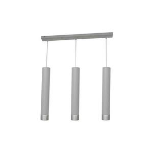 LED Csillár zsinóron TUBA 3xGU10/4, 8W/230V szürke/matt króm kép