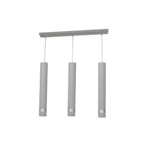 LED Csillár zsinóron TUBA 3xGU10/4, 8W/230V szürke/matt króm kép
