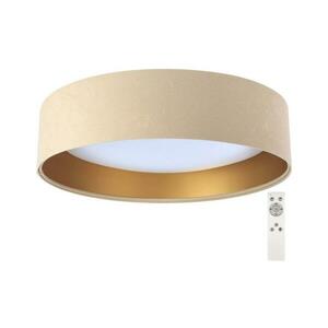 LED Dimmelhető mennyezeti lámpa SMART GALAXY LED/24W/230V bézs/arany + távirányító kép