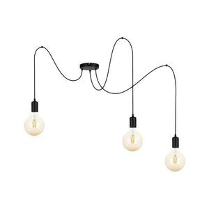 Csillár zsinóron MIROS 3xE27/60W/230V pók fekete kép