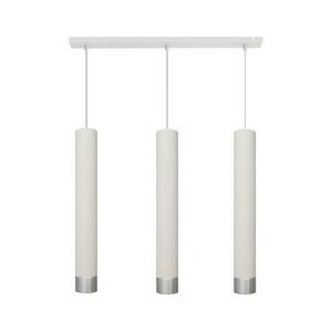LED Csillár zsinóron TUBA 3xGU10/4, 8W/230V fehér/matt króm kép