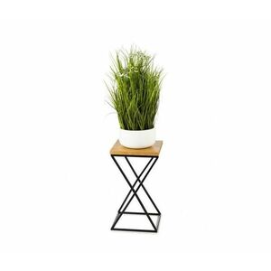 HowHomely Virágállvány LOFT 40x24 cm fekete/barna kép
