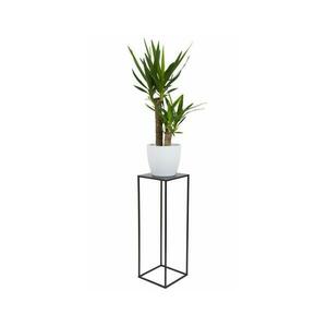 HowHomely Virágállvány 70x24 cm fekete kép