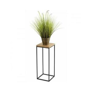 HowHomely Virágállvány BASICLOFT 60x24 fekete/barna kép