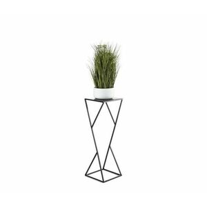 HowHomely Virágállvány LOFT 70x23, 5 cm fekete kép