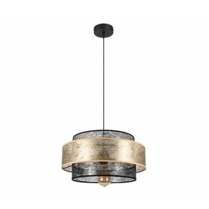 Csillár zsinóron GABI 1xE27/60W/230V arany/fekete átm. 40 cm kép