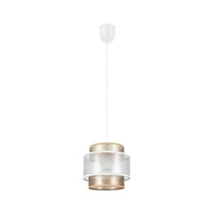Csillár zsinóron GABI 1xE27/60W/230V arany/fehér á. 20 cm kép
