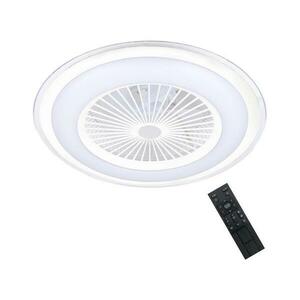 LED Dimmelhető mennyezeti lámpa venilátorral ZONDA LED/48W/230V fehér + távirányító kép