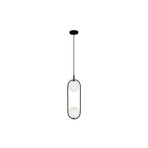 Csillár zsinóron CORDEL 2xG9/28W/230V fekete kép