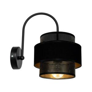 Fali lámpa NESS 1xE27/60W/230V fekete kép