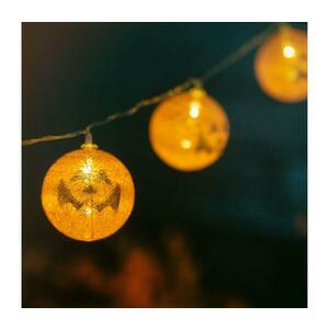 LED Dekoratív lánc HALLOWEEN 10xLED/2xAA 1, 5 m tök kép