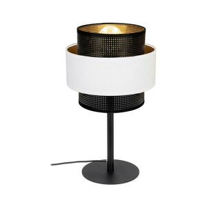 Asztali lámpa NESS 1xE27/60W/230V fekete/fehér kép